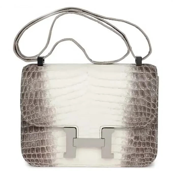 Hermes Women Constance 24 Himalaya Matte Niloticus Crocodile Palladium Hardware