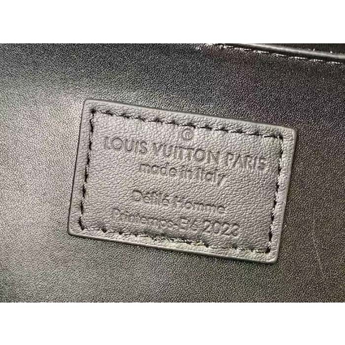 Louis Vuitton LV Unisex Future Trunk Black Calf Leather Double Zip Closure