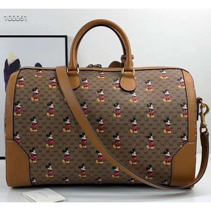 Gucci GG Unisex Disney x Gucci Medium Carry-On Duffle-Brown