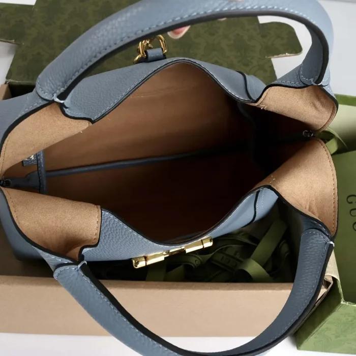 Gucci Women Softbit Medium Top Handle Bag-Blue ‎837467