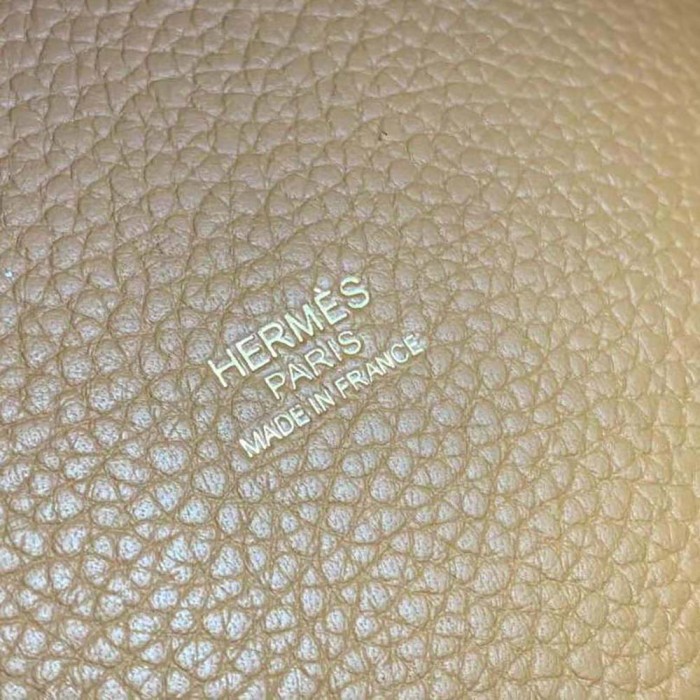 Hermes Women Picotin Lock 22cm in Cowhide leather-Brown