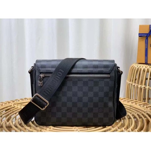 Louis Vuitton LV Men District PM Bag Damier Graphite Coated Canvas