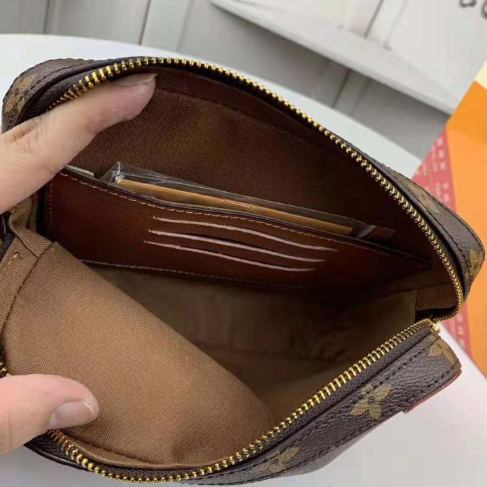 Louis Vuitton LV Men Soft Trunk Messenger PM in Iconic Monogram Canvas-Brown