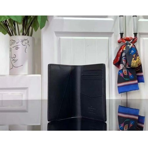 Louis Vuitton LV Unisex Pocket Organizer Gradiant Electric Sun Calf Leather Textile Lining