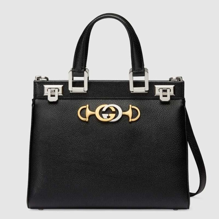 Gucci GG Women Gucci Zumi Grainy Leather Small Top Handle Bag