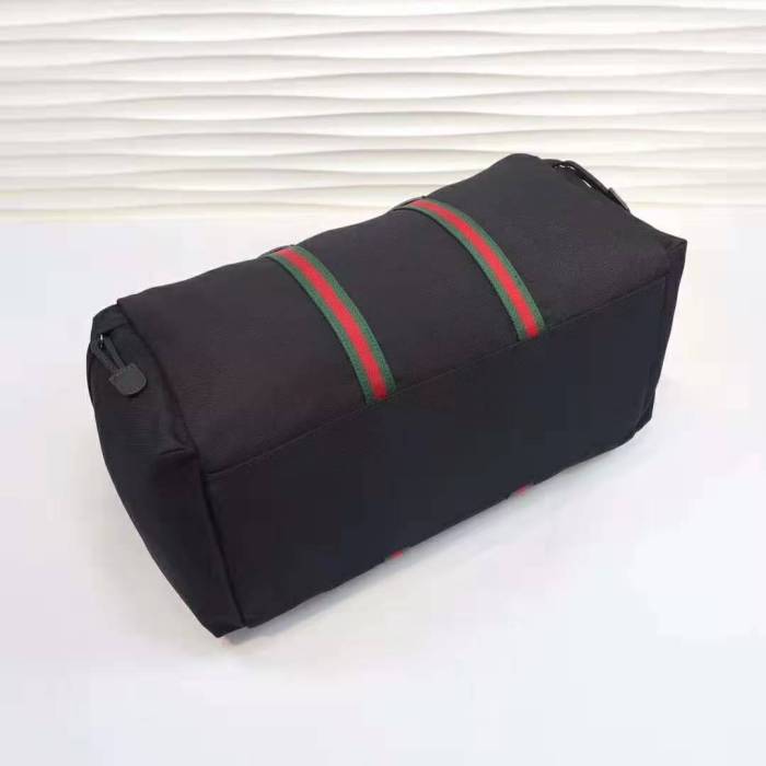 Gucci GG Men Technical Canvas Duffle in Black Technical Canvas