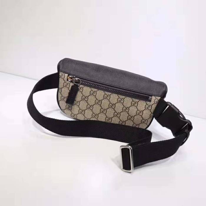 Gucci GG Unisex Gucci Eden Belt Bag in Beige/Ebony GG Supreme Canvas