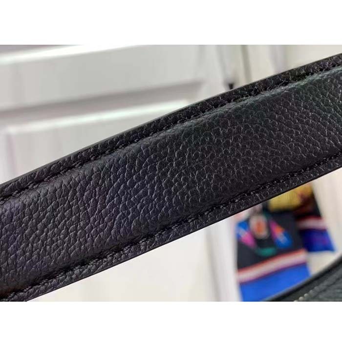 Louis Vuitton LV Women Bagatelle Black Handbag Black Monogram Empreinte Grained Cowhide Leather Studs