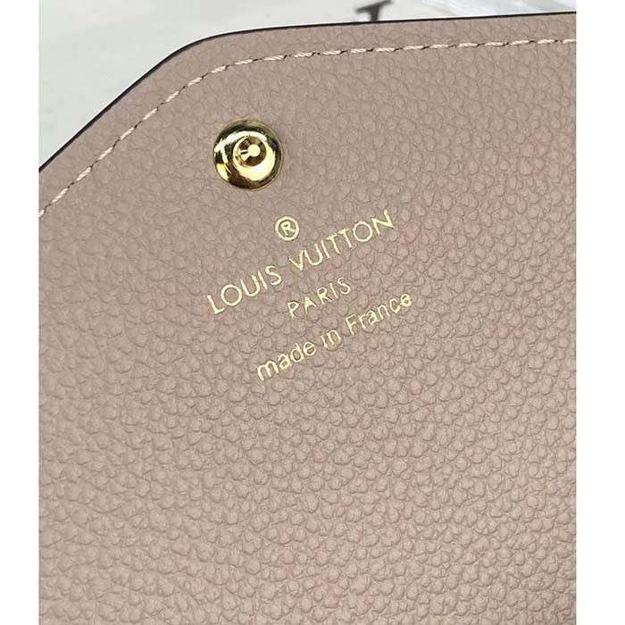 Louis Vuitton LV Unisex Sarah Wallet Cream Monogram Empreinte Embossed Supple Grained Cowhide Leather