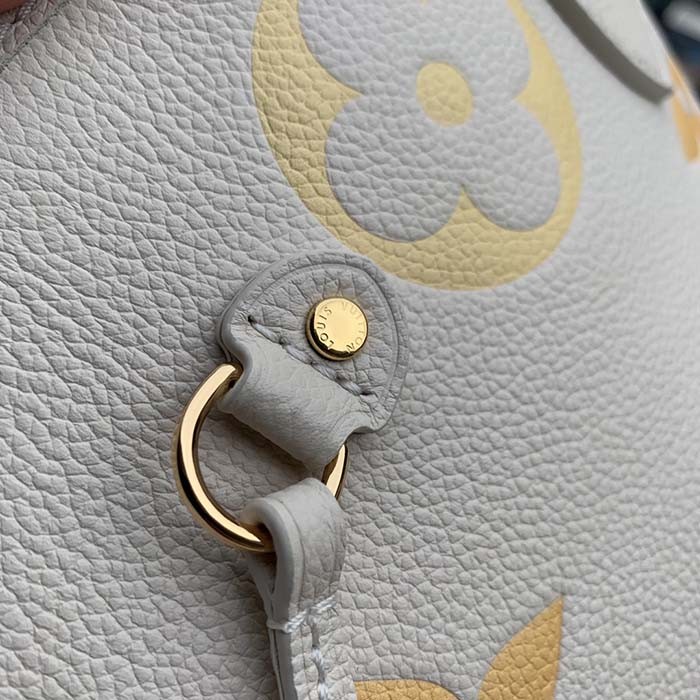 Louis Vuitton LV Unisex Neverfull MM Neutral Gradient Monogram Empreinte Embossed Cowhide Leather