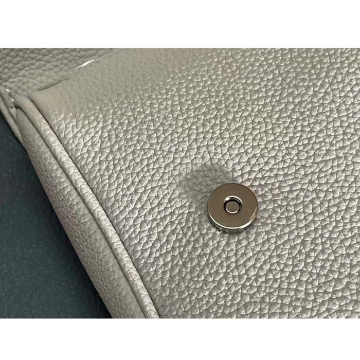 Dior Unisex CD Saddle Bag Dior Gray Grained Calfskin 'Christian Dior 1947' Signature