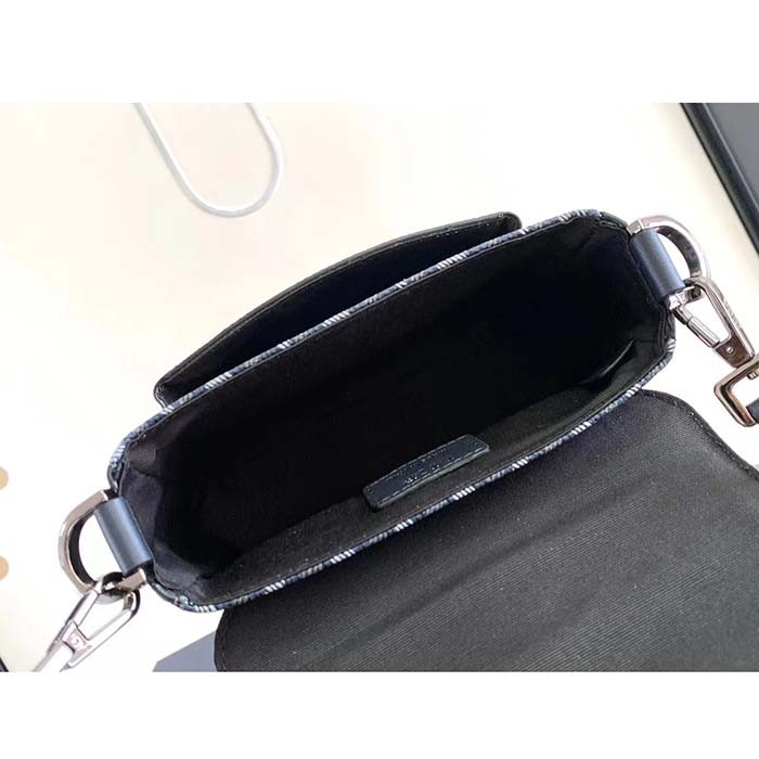 Dior Unisex Mini Hit The Road Bag Navy Blue CD Diamond Canvas