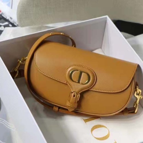 Dior Women CD Dior Bobby East-West Bag Amber Box Calfskin