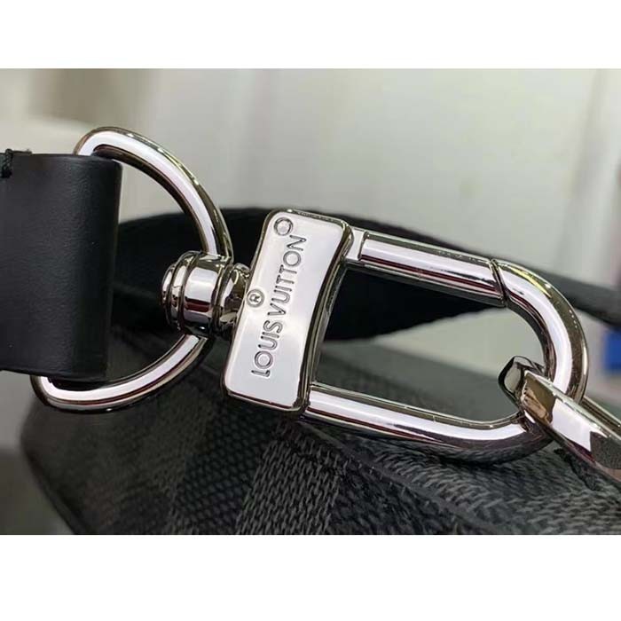 Louis Vuitton LV Unisex Avenue Slingbag NM Damier Graphite Coated Canvas Cowhide Leather