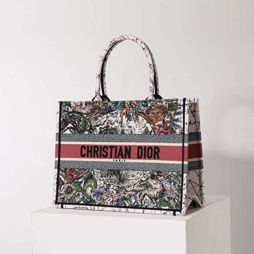 Dior Women Medium Dior Book Tote Multicolor Dior Constellation Embroidery