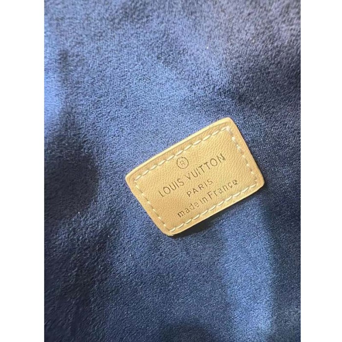 Louis Vuitton LV Unisex Coussin PM Camel Monogram-Embossed Puffy Lambskin Calfskin