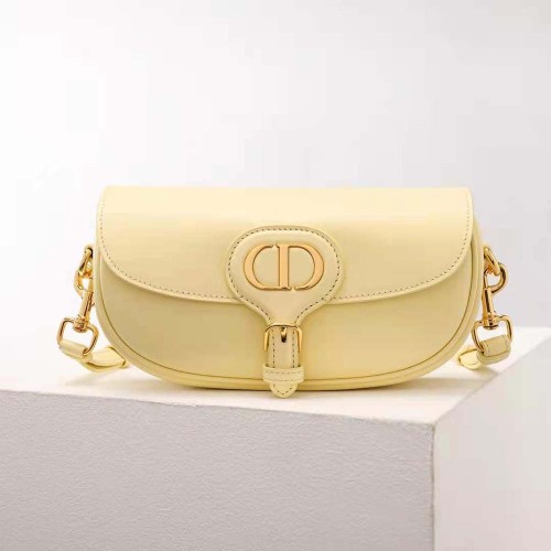 Dior Women Bobby East-West Bag Pale Yellow Box Calfskin