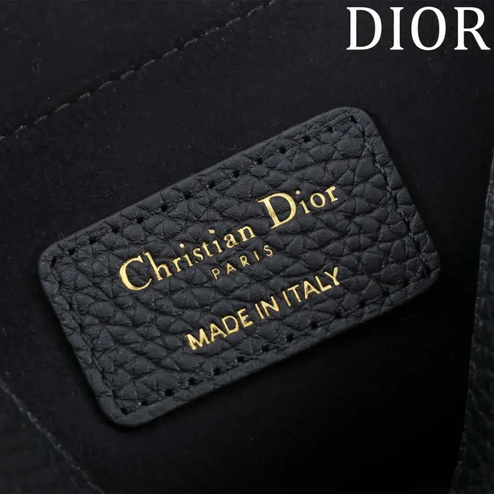 Dior Women Large Book Tote Black D-Lace Butterfly Embroidery