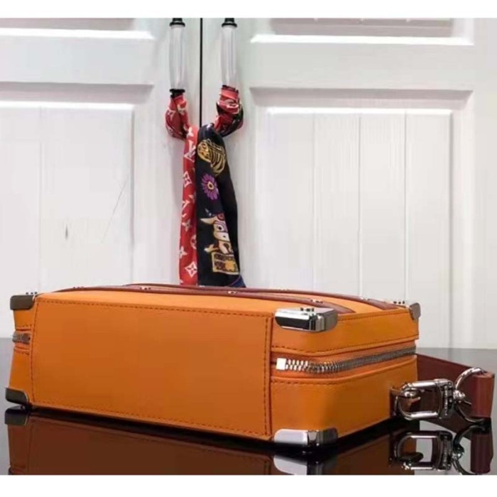 Louis Vuitton LV Unisex NBA Handle Soft Trunk No. 7 Saffron Cowhide Calf