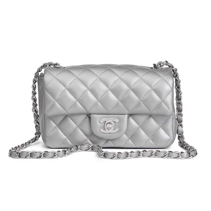 Chanel Small Classic Iconic Handbag in Lambskin with Gold-tone Metal