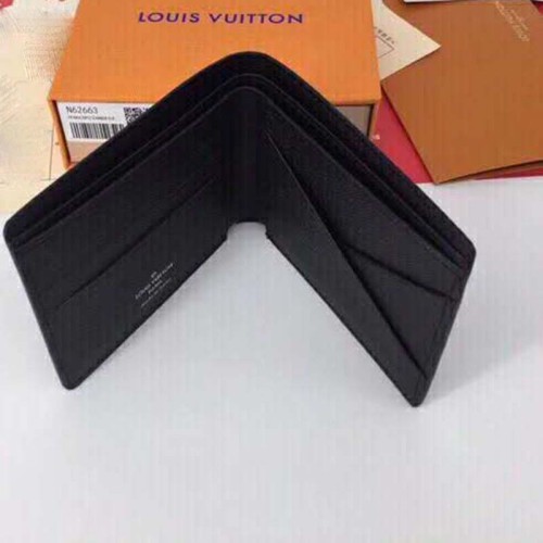 Louis Vuitton LV Unisex Multiple Wallet Damier Cobalt Canvas-Grey