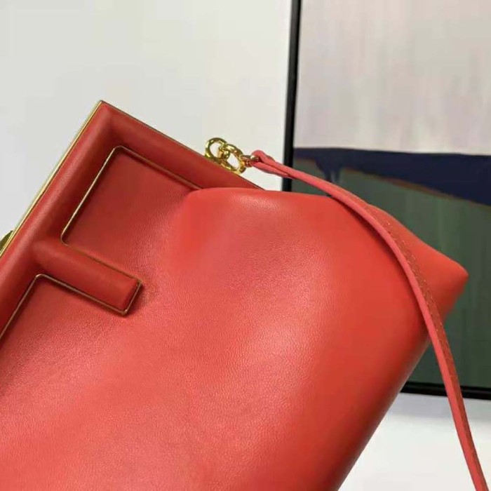 Fendi Women First Small Red Leather Bag