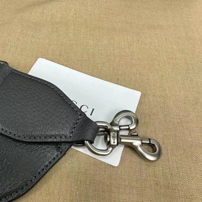 Gucci GG Unisex Ophidia Medium Tote Bag Grey Black GG Supreme Canvas