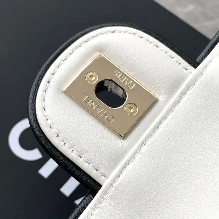 Chanel Women Mini Flap Bag Lambskin Gold Tone Metal AS5151