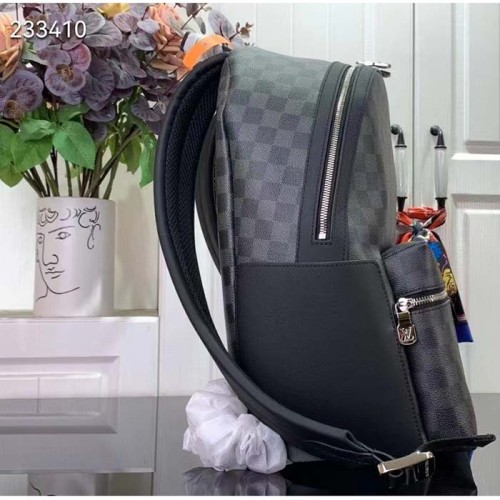 Louis Vuitton LV Unisex Discovery Backpack PM Damier Graphite Coated Canvas Cowhide Leather