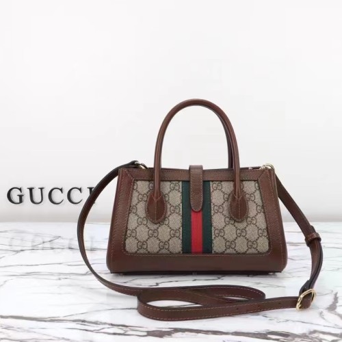 Gucci Women GG Jackie 1961 Small Tote Bag Beige Canvas