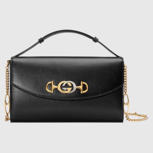 Gucci GG Women Gucci Zumi Smooth Leather Small Shoulder Bag