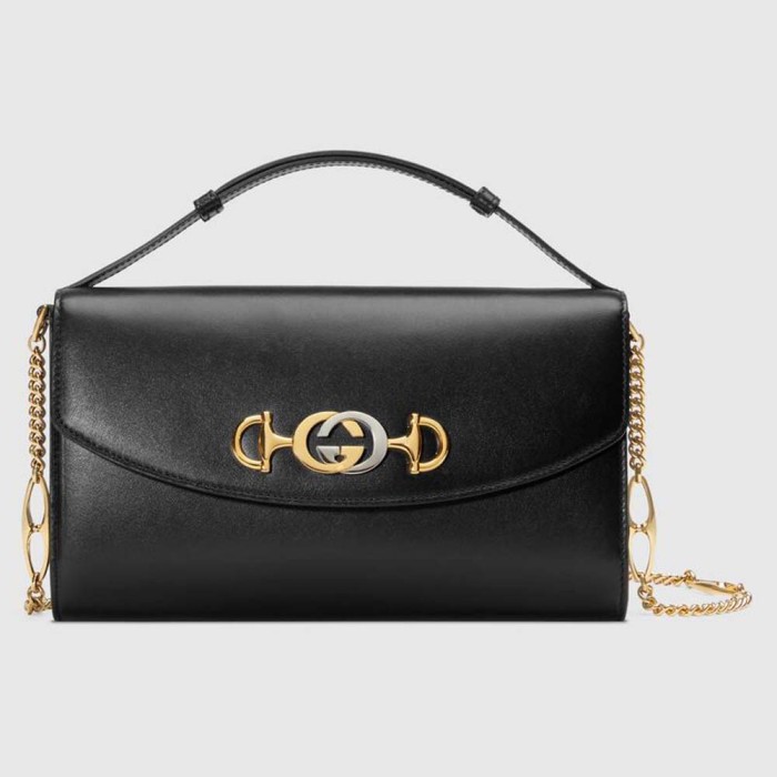 Gucci GG Women Gucci Zumi Smooth Leather Small Shoulder Bag