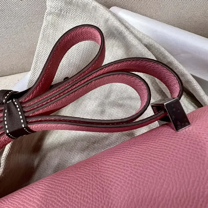 Hermes Women Constance 24 Bag Epsom Leather-Pink/Silver