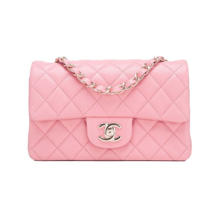 Chanel Small Classic Iconic Handbag in Lambskin with Gold-tone Metal