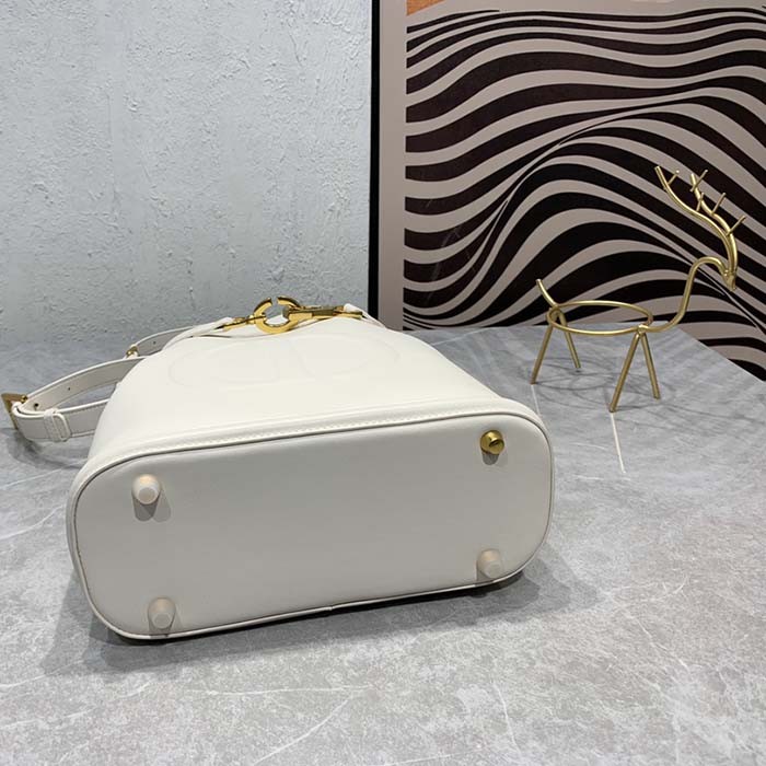 Dior Women CD Medium C'est Dior Bag Latte CD-Embossed Calfskin