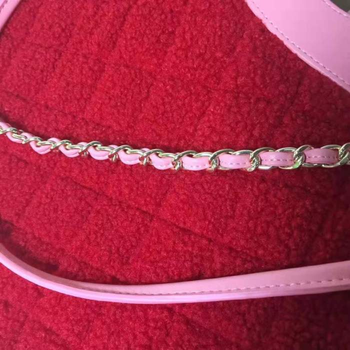 Chanel Women 31 Shopping Bag in Shearling Sheepskin and Calfskin Leather-Red