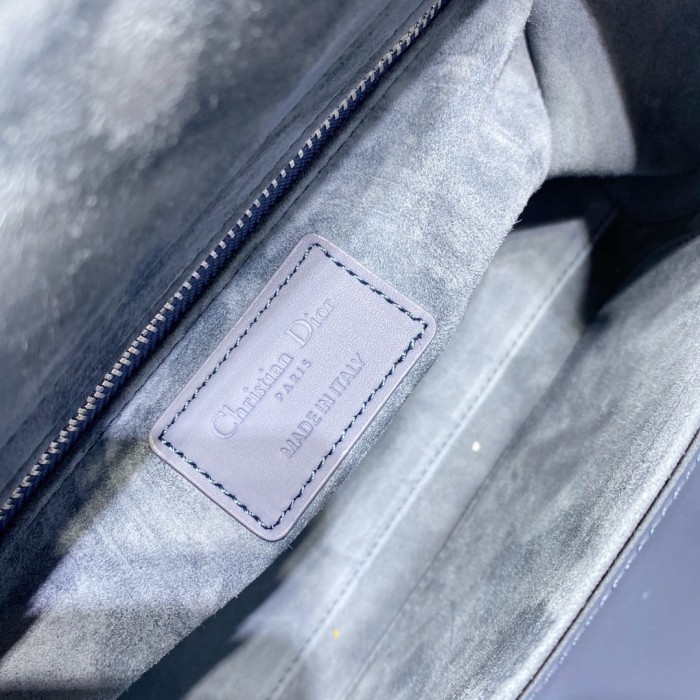 Dior Women Small Lady Dior My Abcdior Bag Royal Blue Cannage Lambskin