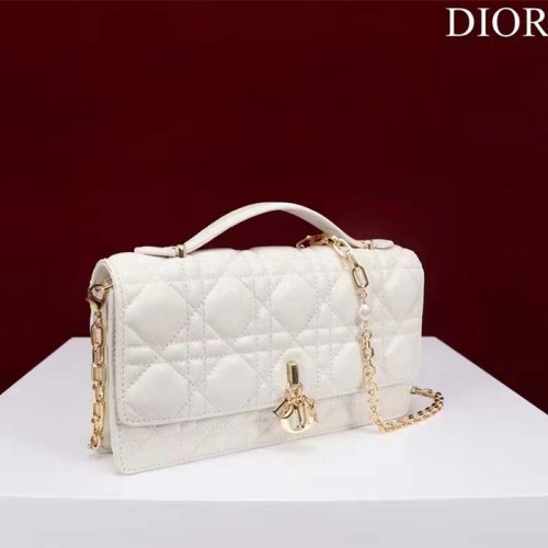 Dior Women CD Miss Dior Mini Bag Latte Cannage Lambskin
