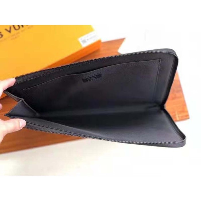 Louis Vuitton LV Unisex Pochette Jour GM Giant Damier Ebene Coated Canvas