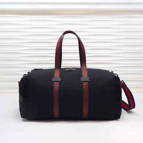 Gucci GG Men Technical Canvas Duffle in Black Technical Canvas