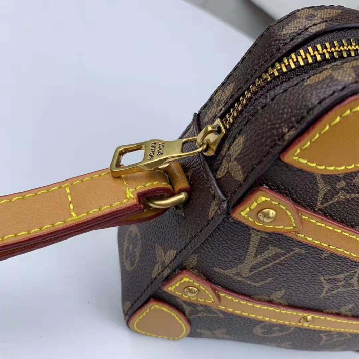 Louis Vuitton LV Men Soft Trunk Messenger PM in Iconic Monogram Canvas-Brown