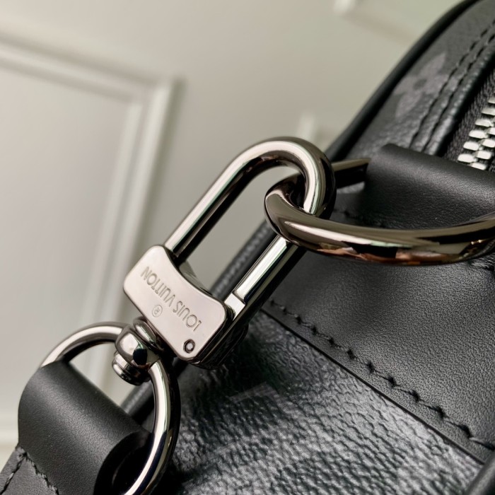 Louis Vuitton LV Men Porte-Documents Voyage PM Monogram Eclipse Coated Canvas