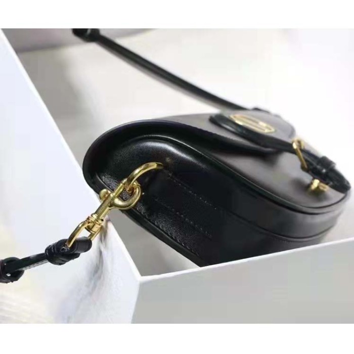 Dior Women CD Dior Bobby East-West Bag Black Box Calfskin