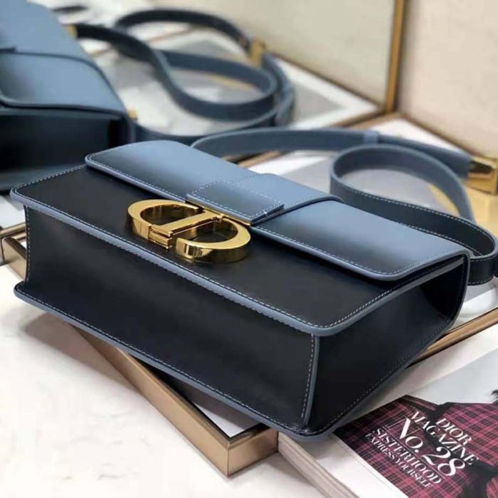 Dior Women 30 Montaigne Bag Lndigo Blue Gradient Calfskin