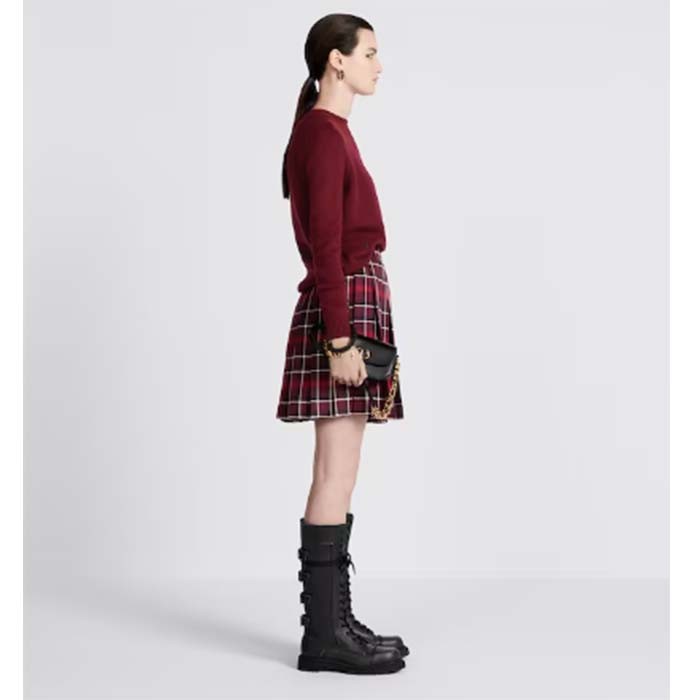 Dior Women CD Small 30 Montaigne Avenue Bag Black Box Calfskin