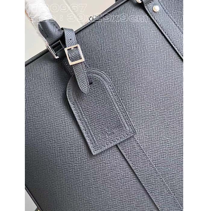Louis Vuitton LV Unisex Porte-Documents Voyage Black Taiga Cowhide Leather