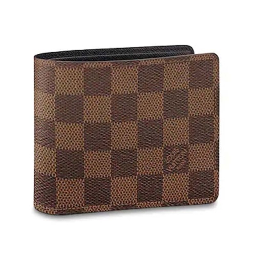 Louis Vuitton LV Unisex Multiple Wallet Coated Canvas-Brown