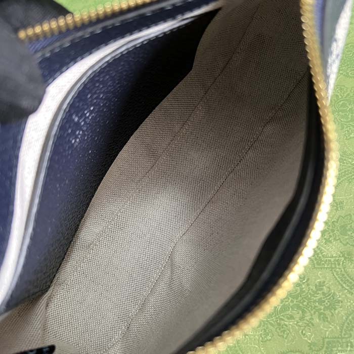 Gucci Women Ophidia GG Small Handbag Beige Blue GG Supreme Canvas Double G