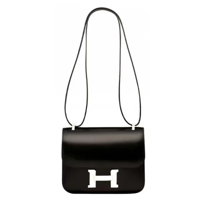 Hermes Women Constance 24 Bag Box Leather-Black/Silver
