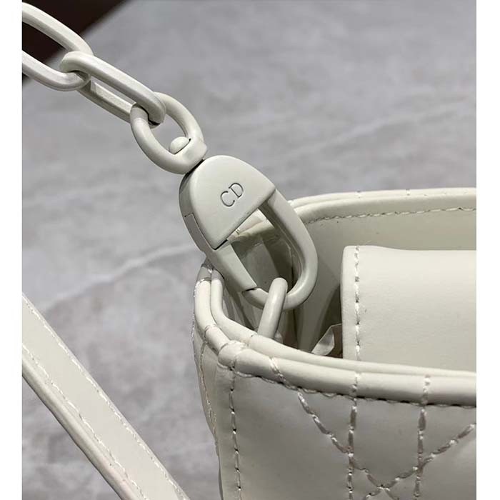 Dior Women CD Small Lady D-Joy Bag Latte Cannage Lambskin